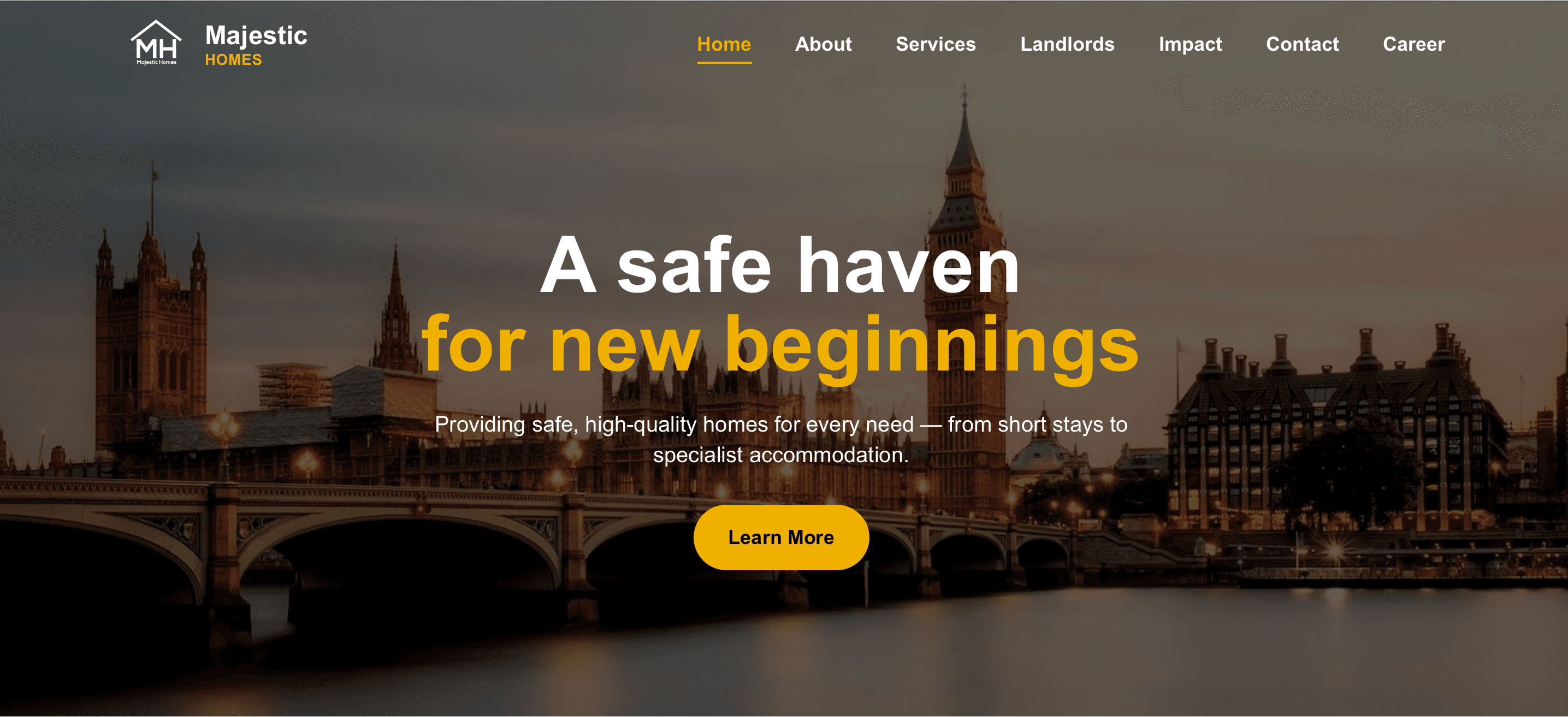 Screenshot of Majestic Homes