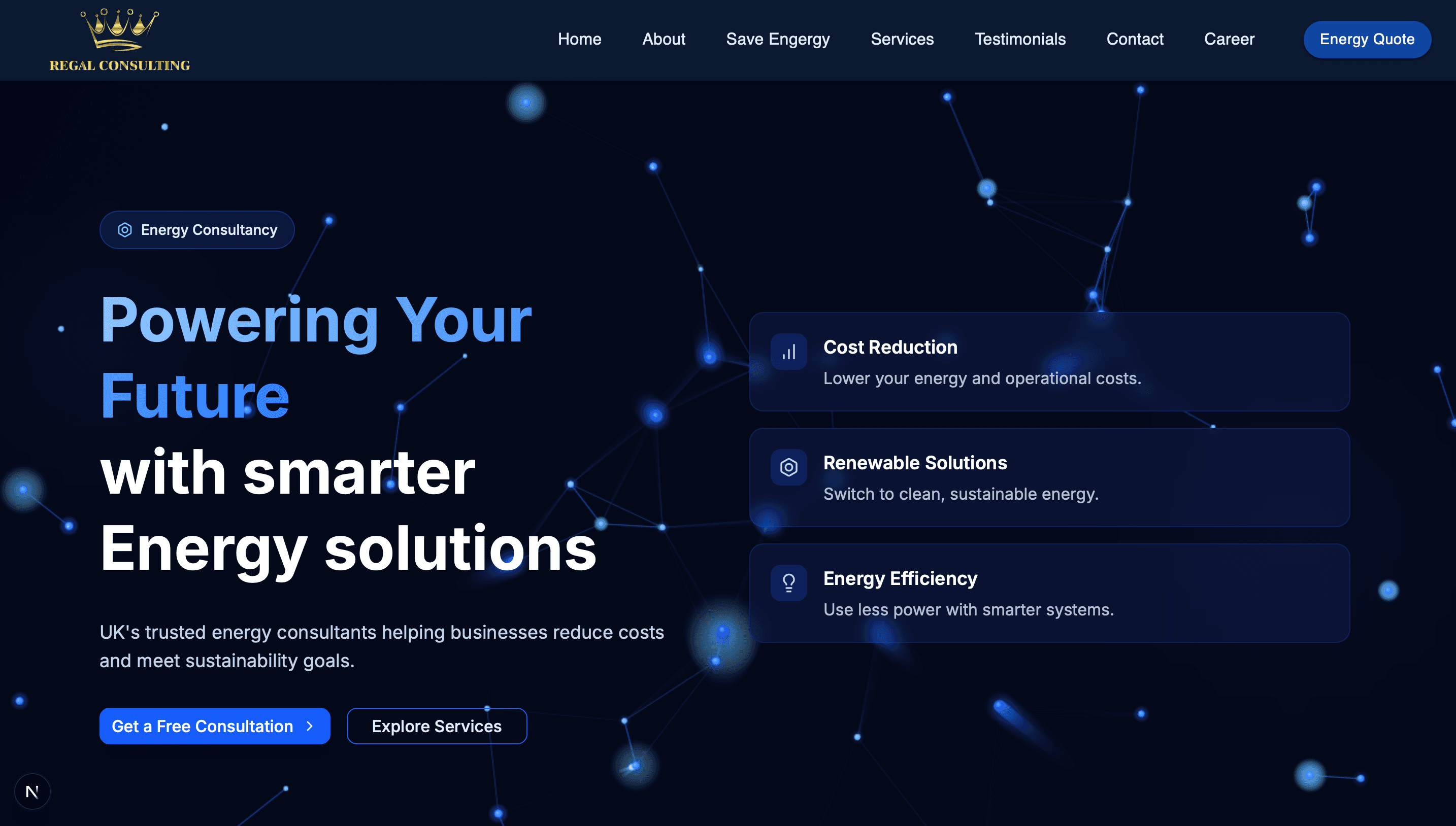 Screenshot of Regal Consulting